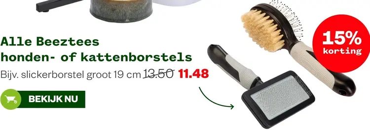 Aanbieding: Honden- of kattenborstels