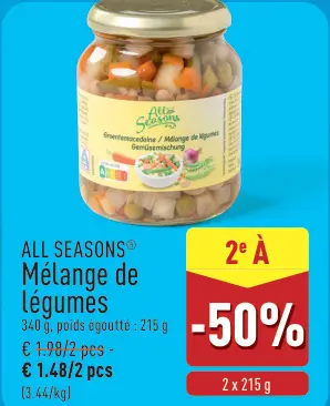 Offre: Mélange de légumes