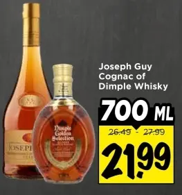Cognac of Dimple Whisky
