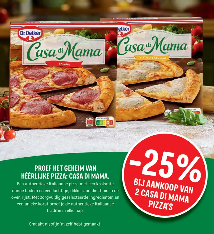 Promotie: Casa di Mama Pizza's