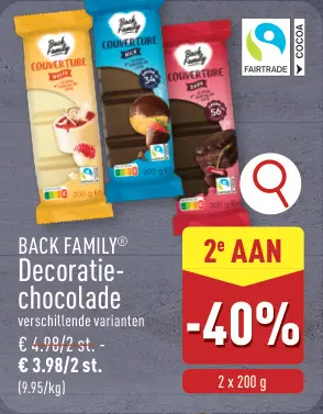 Promotie: Decoratie chocolade