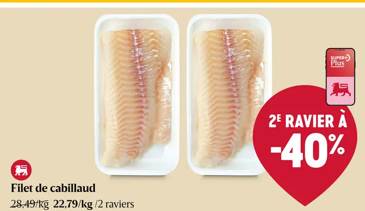 Offre: Filet de cabillaud