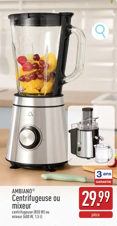 Offre: Centrifugeuse ou mixeur