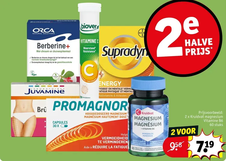 Promotie: Vitamines, mineralen en supplementen