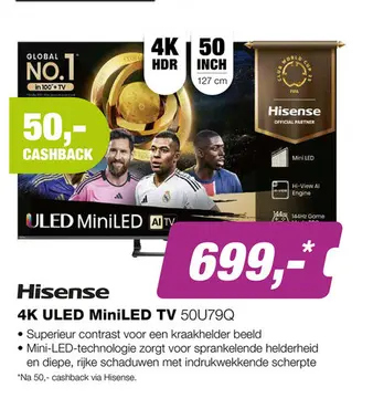 Aanbieding: Hisense 50U79Q TV (2025)