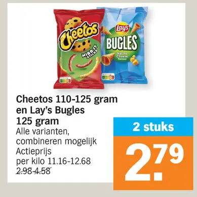 Promotie: Cheetos en Lay's Bugles