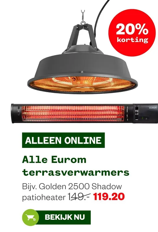 Aanbieding: Golden 2500 Shadow patioheater