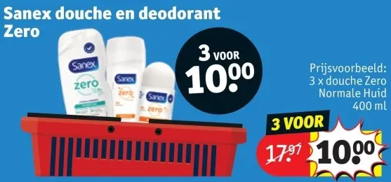 Promotie: Douche en deodorant Zero