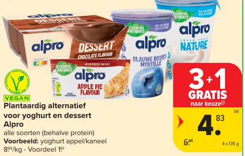 Promotie: Plantaardig alternatief voor yoghurt en dessert