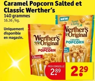 Offre: Caramel Popcorn Salted et Classic