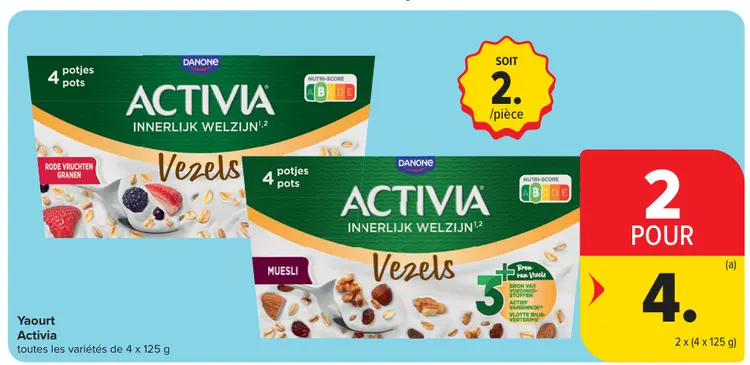 Offre: Yaourt Activia