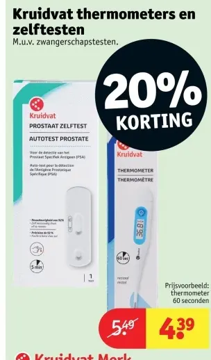 Promotie: Thermometer en zelftesten