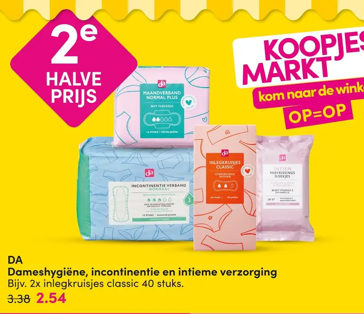 Aanbieding: Dameshygiëne, incontinentie en intieme verzorging