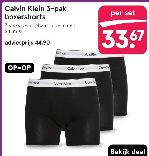 Aanbieding: 3-pak boxershorts