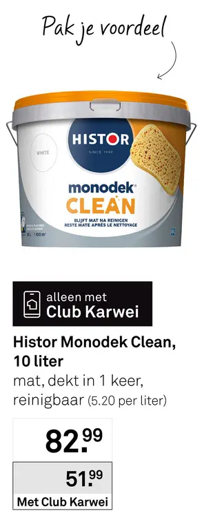 Aanbieding: Monodek Clean 10 liter