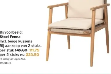 Promotie: Stoel Fenna