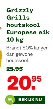 Aanbieding: houtskool Europese eik