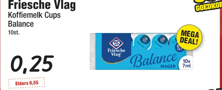Aanbieding: Koffiemelk Cups Balance