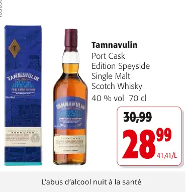 Offre: Port Cask Edition Speyside Single Malt Scotch