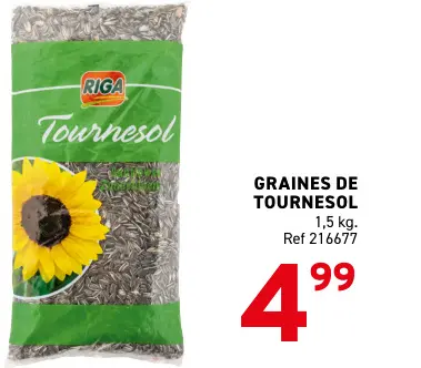 Offre: Riga Graines de tournesol