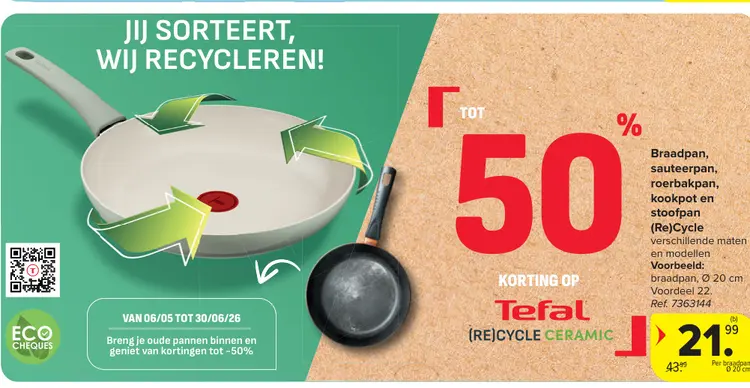 Promotie: Braadpan, sauteerpan, roerbakpan, kookpot en