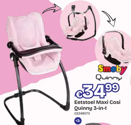 Promotie: Eetstoel Maxi Cosi Quinny 3-in-1