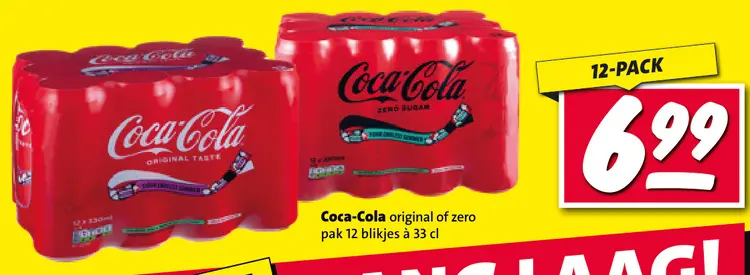 Aanbieding: Coca-Cola original of zero