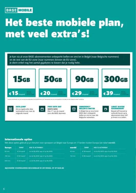 Promotie: Het beste mobiele plan, met veel extra's!