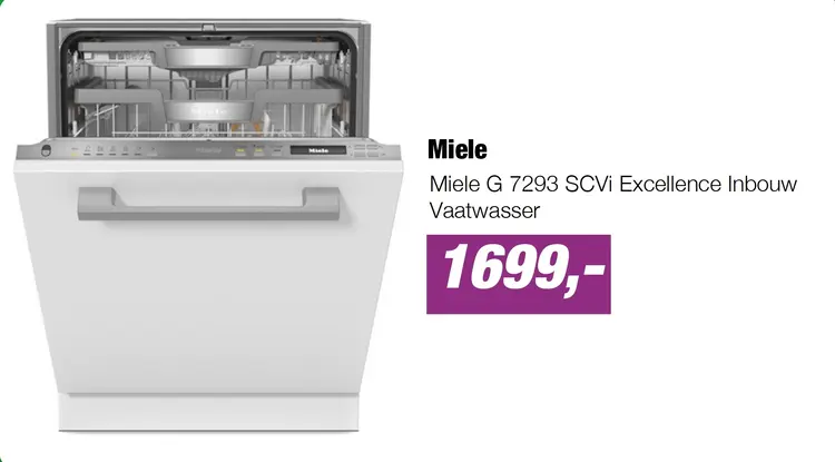 Aanbieding: Miele G 7293 SCVi Excellence Inbouw Vaatwasser