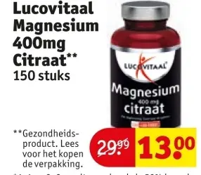 Aanbieding: Lucovitaal Magnesium Citraat