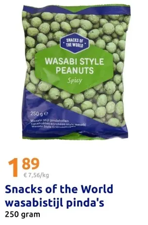 Aanbieding: wasabistijl pinda's