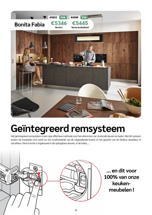 Promotie: Bonita Fabia Keuken Versie L of Kookeiland