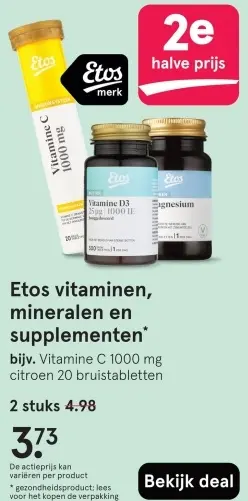 Aanbieding: Vitaminen, mineralen en supplementen