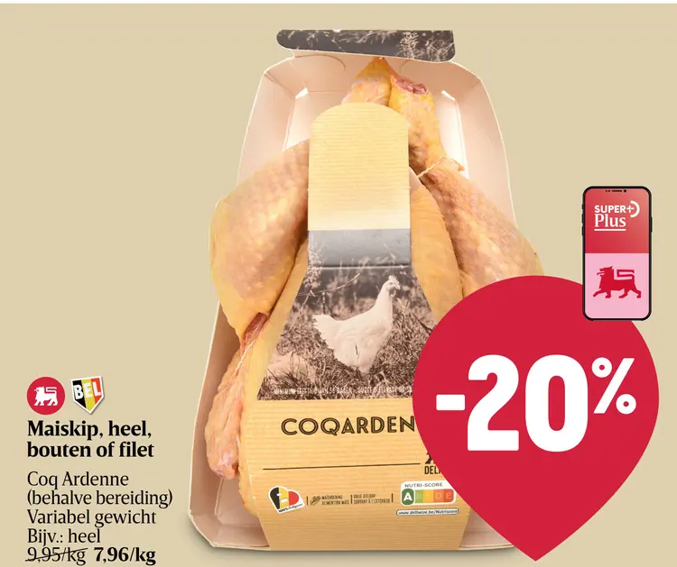 Promotie: Maiskip, heel, bouten of filet