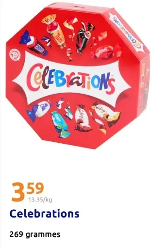 Offre: Celebrations