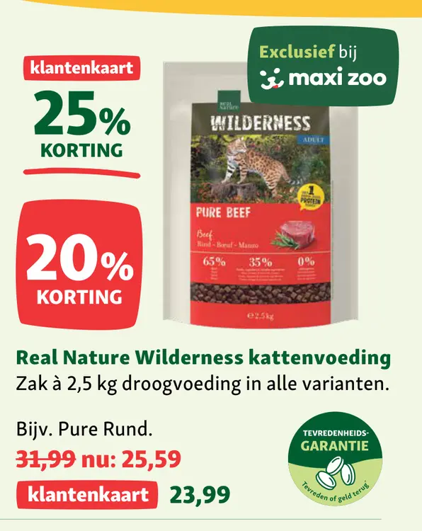Aanbieding: Real Nature Wilderness kattenvoeding