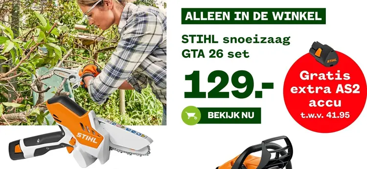 Aanbieding: Snoeizaag GTA 26 set