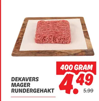 Aanbieding: Dekavers mager rundergehakt