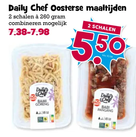 Aanbieding: Oosterse maaltijden