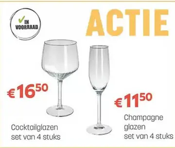 Aanbieding: Cocktailglazen