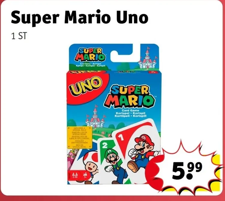 Promotie: Super Mario Uno