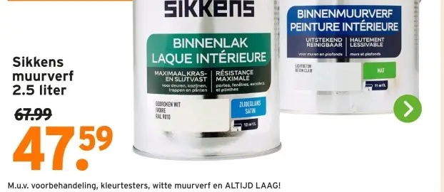 Aanbieding: Sikkens muurverf