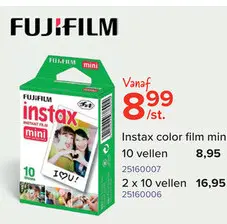 Promotie: Fujifilm Instax Mini foto's - 2x10 stuks
