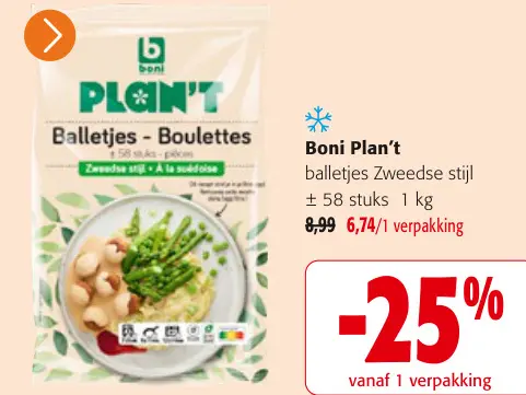 Promotie: Balletjes Zweedse stijl