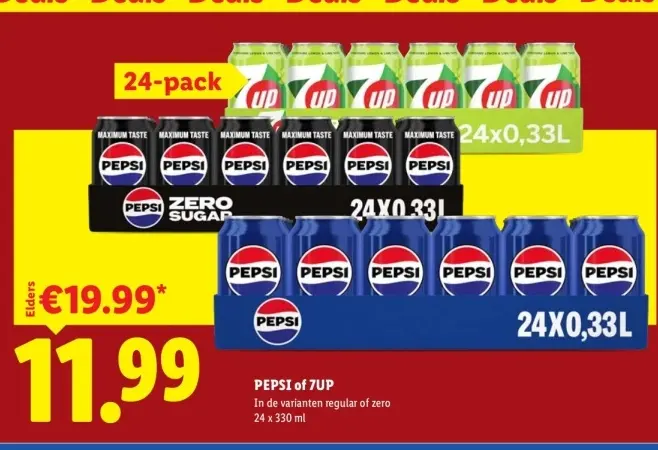 Aanbieding: PEPSI or 7UP
