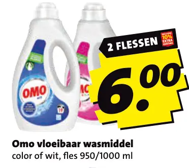 Aanbieding: Vloeibaar wasmiddel color of wit