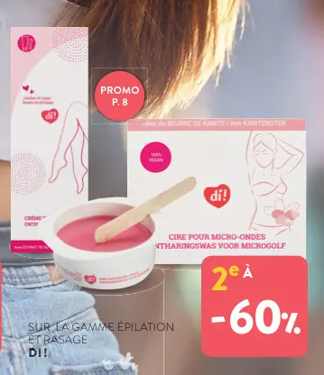 Offre: La gamme épilation et rasage Dí!