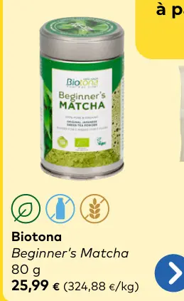 Offre: Biotona Beginner's Matcha