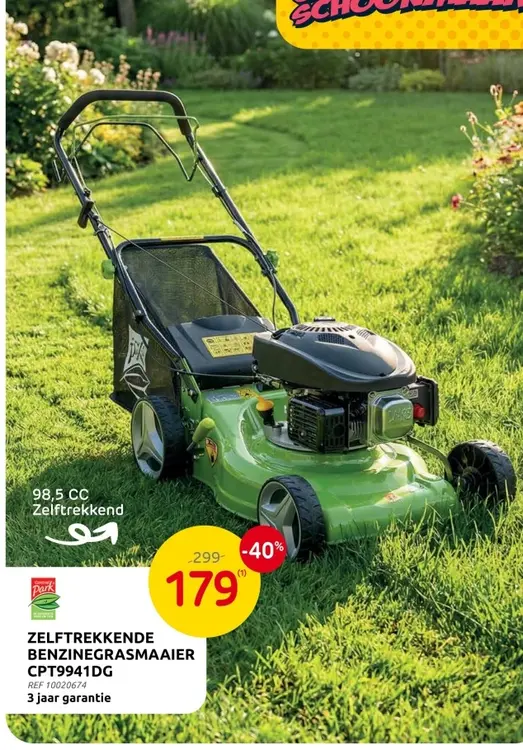 Promotie: Zelftrekkende benzinegrasmaaier cpt9941dg