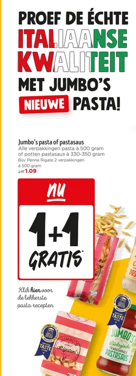 Aanbieding: Pasta of pastasaus